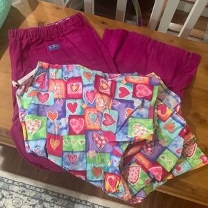 Scrub set- top xl pants 2x